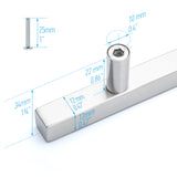 Hollow Square Stainless Steel T Bar Handle