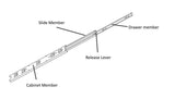 Ball Bearing Soft Close Drawer Slides