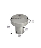 Solid Stainless Steel Handle Knob  - Brushed
